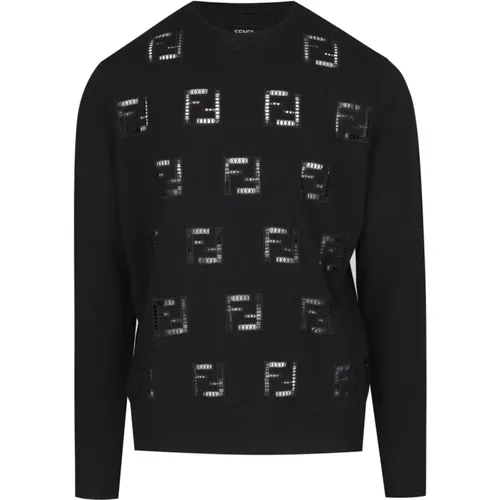 Woven FF Sweater , male, Sizes: XL - Fendi - Modalova