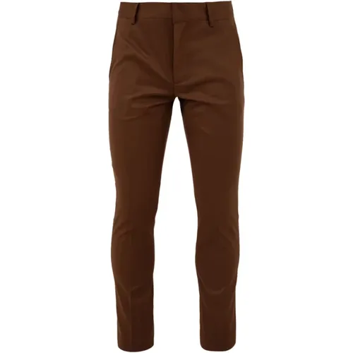 Chinos, male, , Size: S Slim Trousers - Daniele Alessandrini - Modalova