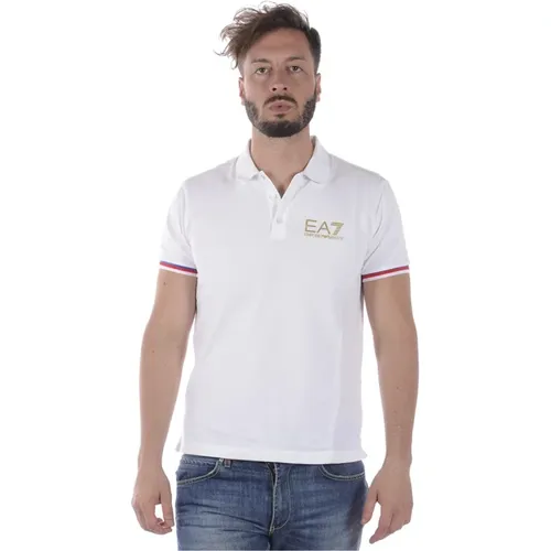 Klassisches Polo Shirt , Herren, Größe: L - Emporio Armani EA7 - Modalova