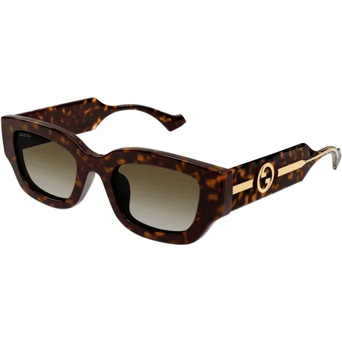 Stilvolle Sonnenbrille für Frauen , Damen, Größe: 51 MM - Gucci - Modalova