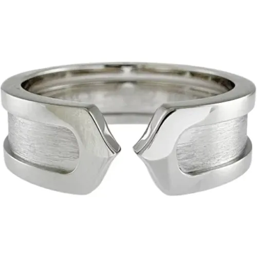 Pre-owned Jewellery, female, , Size: ONE SIZE Pre-owned White Gold rings - Cartier Vintage - Modalova