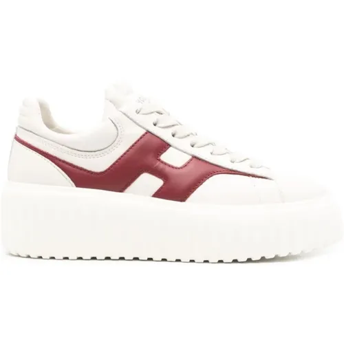Chunky Sneakers Bordeaux Red , female, Sizes: 4 1/2 UK, 5 UK, 6 UK, 7 UK, 2 1/2 UK, 3 UK, 3 1/2 UK, 4 UK, 5 1/2 UK, 2 UK - Hogan - Modalova