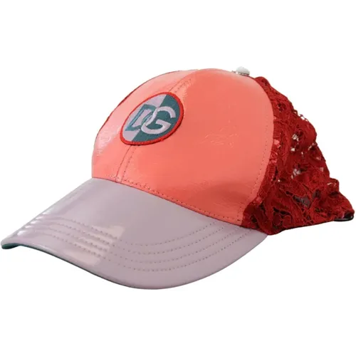 Floral Lace Baseball Hat , female, Sizes: 57 CM - Dolce & Gabbana - Modalova