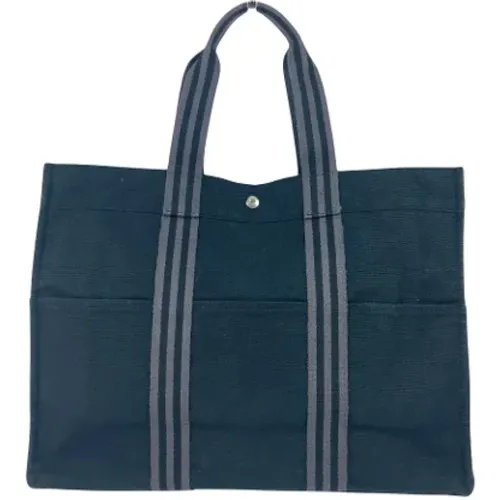 Pre-owned Tote Bags, female, , Size: ONE SIZE Pre-owned Canvas handbags - Hermès Vintage - Modalova