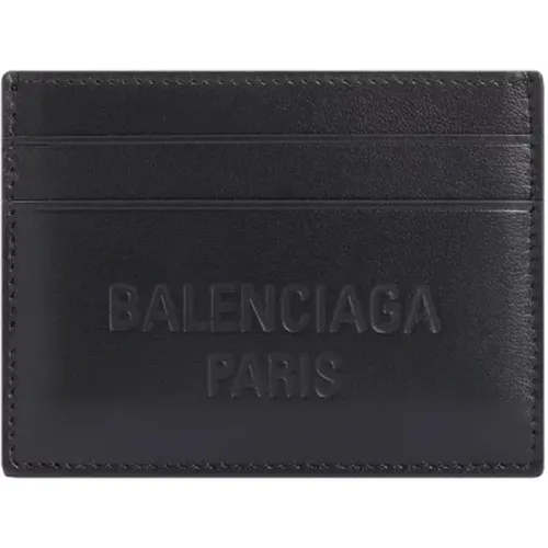 Leather Card Holder Wallet , male, Sizes: ONE SIZE - Balenciaga - Modalova