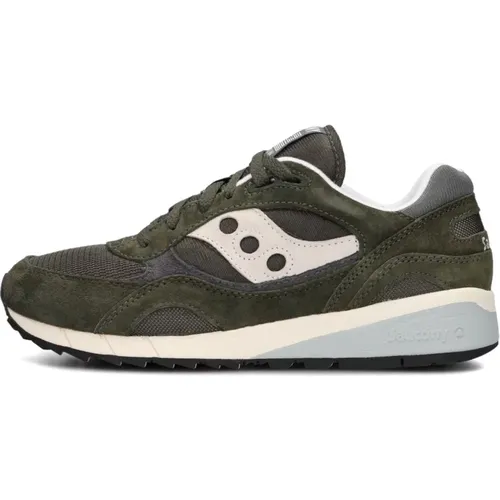 Grüne Shadow 6000 M Sneakers , Herren, Größe: 41 EU - Saucony - Modalova