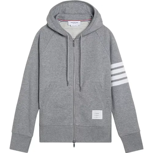 Zip-throughs, male, , Size: S Zip Cardigan Sweatshirt - Thom Browne - Modalova