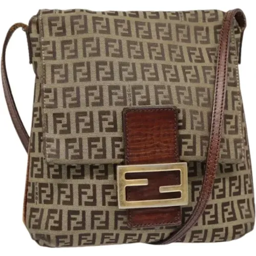 Pre-owned Cross Body Bags, female, , Size: ONE SIZE Pre-owned Canvas fendi-bags - Fendi Vintage - Modalova