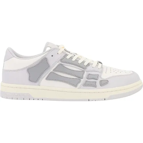 Grey Sneakers Lace-up Leather Rubber , male, Sizes: 9 UK, 8 UK, 10 UK, 6 UK - Amiri - Modalova