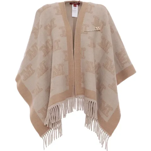 Beiger Poncho Mantel Frinestd Stil - Max Mara Studio - Modalova