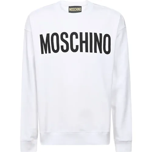 Logo-Print Sweatshirt , male, Sizes: XL - Moschino - Modalova