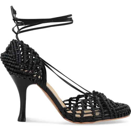 Woven Leather Chieko Heels , female, Sizes: 8 UK, 7 UK, 5 UK - Paloma Barceló - Modalova