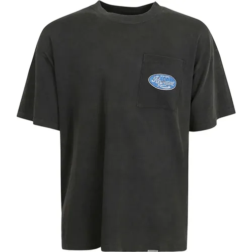 Schwarzes T-Shirt mit Logo-Print , Herren, Größe: S - Represent - Modalova