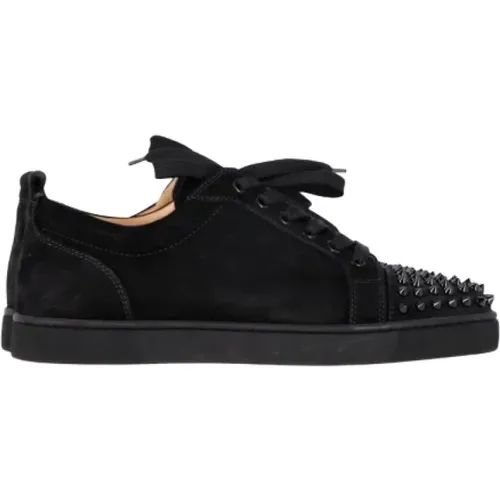 Pre-owned Sneakers, male, , Size: 8 US Pre-owned Suede sneakers - Christian Louboutin Pre-owned - Modalova