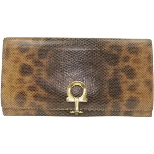 Pre-owned Wallets, female, , Size: ONE SIZE Pre-owned Leather wallets - Salvatore Ferragamo Pre-owned - Modalova