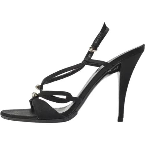 Pre-owned Satin sandals , Damen, Größe: 39 1/2 EU - Gucci Vintage - Modalova