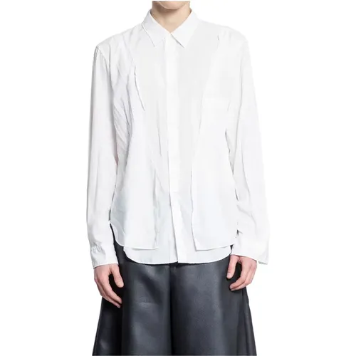 Klassisches Weißes Hemd mit Einzigartigen Details , Herren, Größe: S - Comme des Garçons - Modalova