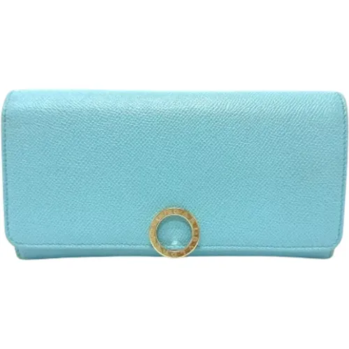 Pre-owned Wallets, female, , Size: ONE SIZE Pre-owned Leather wallets - Bvlgari Vintage - Modalova