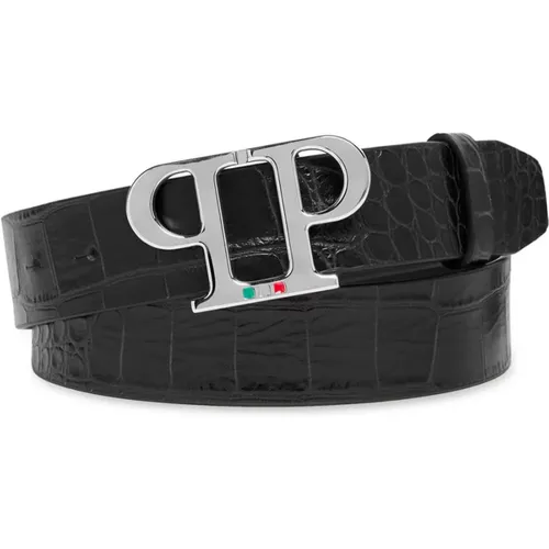 Stylish Leather Belt , male, Sizes: 105 CM, 90 CM, 95 CM, 100 CM - Philipp Plein - Modalova