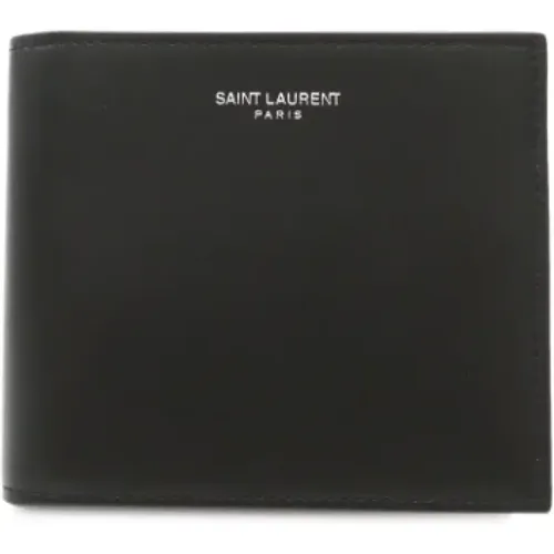 Pre-owned Wallets, male, , Size: ONE SIZE Pre-owned Leather wallets - Yves Saint Laurent Vintage - Modalova