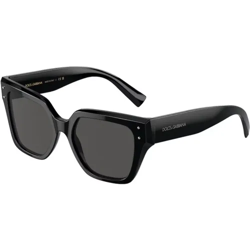 Sunglasses with Dark Grey Lenses , unisex, Sizes: 52 MM - Dolce & Gabbana - Modalova