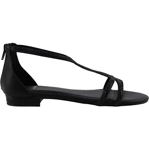 Schwarze Swarovski Sandale , Damen, Größe: 39 EU - Bibi Lou - Modalova