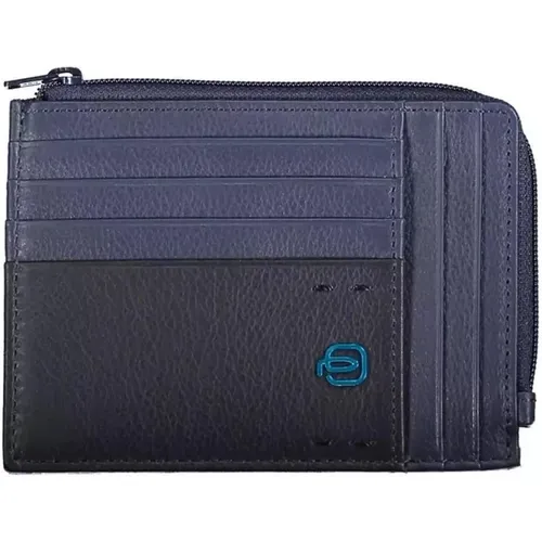 Wallets & Cardholders, male, , Size: ONE SIZE Leather Wallet with Rfid Blocker - Piquadro - Modalova