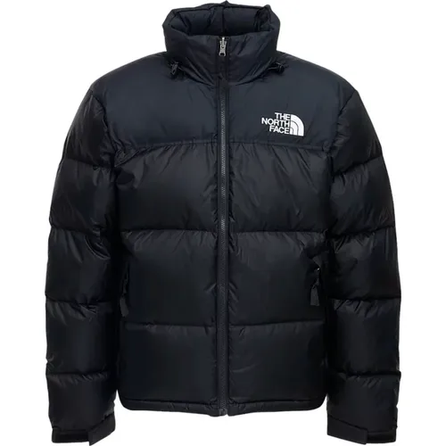 Down Jackets, male, , Size: S Classic Down Jacket with Embroidered Logo - The North Face - Modalova