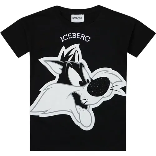 Sylvester Cat Crew Neck T-shirt - Iceberg - Modalova