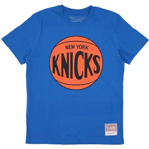 New York Knicks Logo T-Shirt , unisex, Größe: L - Mitchell & Ness - Modalova