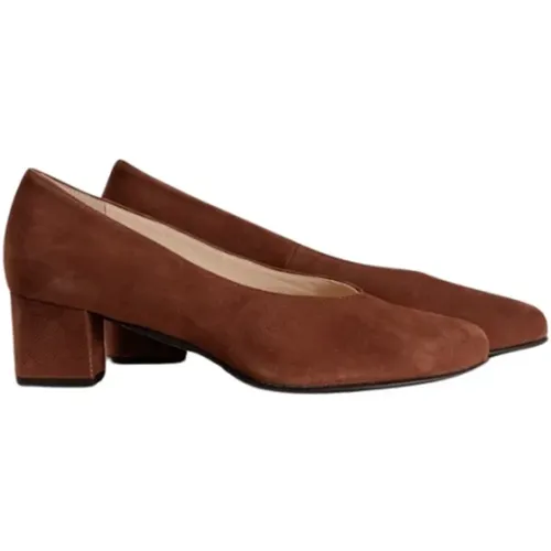 Elegant Suede Pump Chestnut , female, Sizes: 4 1/2 UK, 6 UK, 8 1/2 UK, 5 UK, 4 UK - HASSIA - Modalova