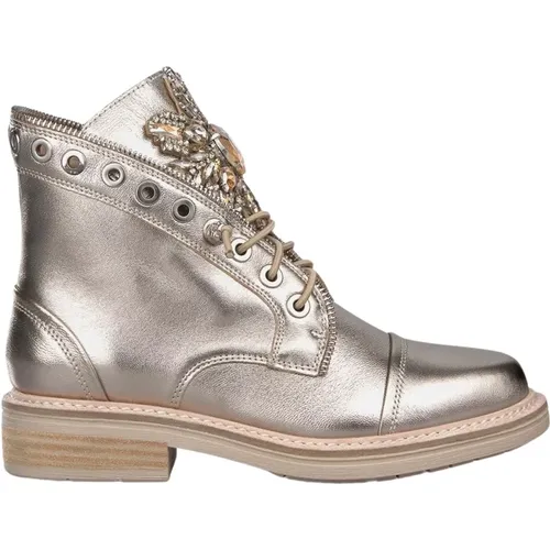 Flat Lace-Up Ankle Boot , female, Sizes: 4 UK, 3 UK, 9 UK, 7 UK, 6 UK, 5 UK, 8 UK - Alma en Pena - Modalova
