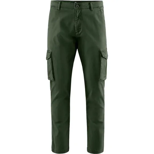 Stretch Cotton Gabardine Cargo Pants , male, Sizes: W32, W34, W30, W38, W31, W33 - BomBoogie - Modalova