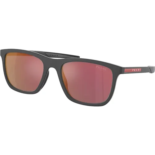 Stylish Sunglasses with Dark Mirror Lenses , male, Sizes: 54 MM - Prada - Modalova