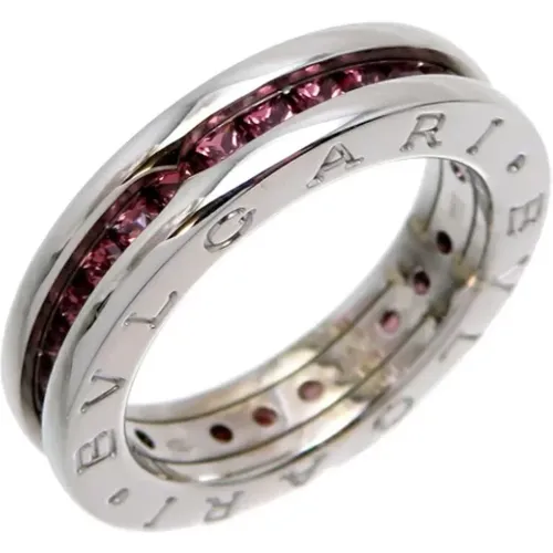 Pre-owned White Gold rings , female, Sizes: ONE SIZE - Bvlgari Vintage - Modalova