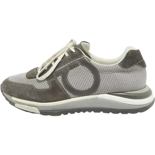 Pre-owned Sneakers, male, , Size: 11 US Pre-owned Canvas sneakers - Salvatore Ferragamo Pre-owned - Modalova