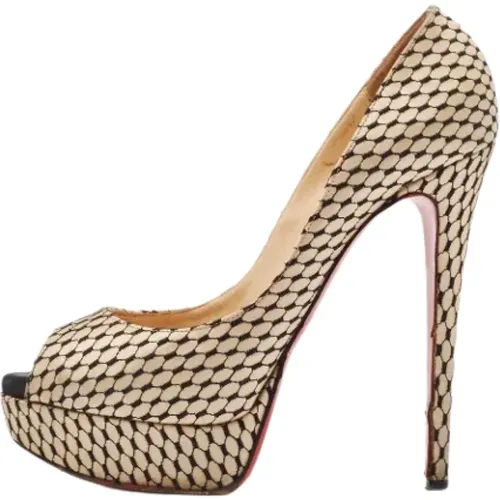 Pre-owned Pumps, female, , Size: 8 1/2 US Pre-owned Satin heels - Christian Louboutin Pre-owned - Modalova