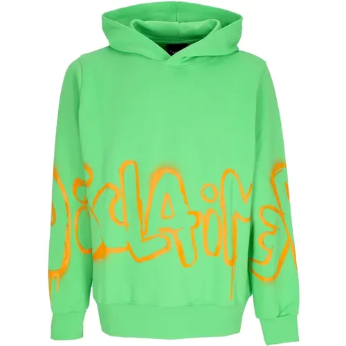 Big Logo Hoodie Lime Leichter Sweatshirt , Herren, Größe: S - Disclaimer - Modalova