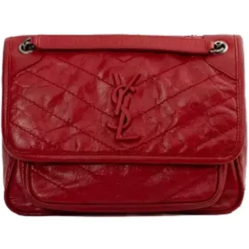 Pre-owned Cross Body Bags, female, , Size: ONE SIZE Pre-owned Leather shoulder-bags - Yves Saint Laurent Vintage - Modalova