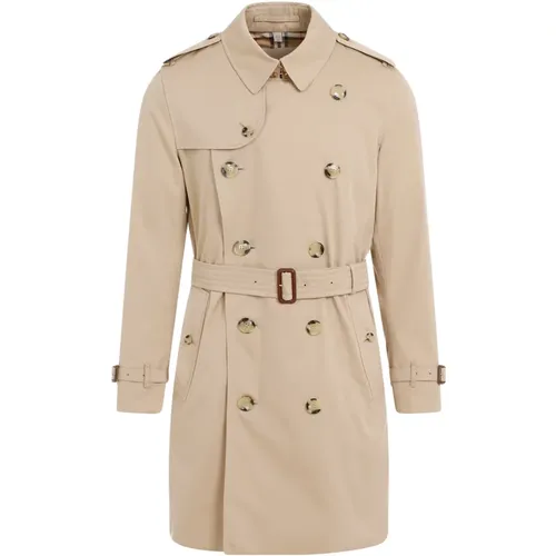 Trench Coats, male, , Size: L Neutral Trench Coat - Burberry - Modalova