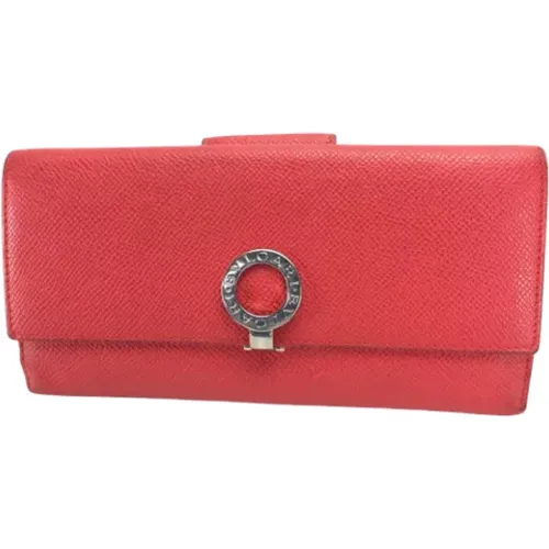 Pre-owned Wallets, female, , Size: ONE SIZE Pre-owned Leather wallets - Bvlgari Vintage - Modalova