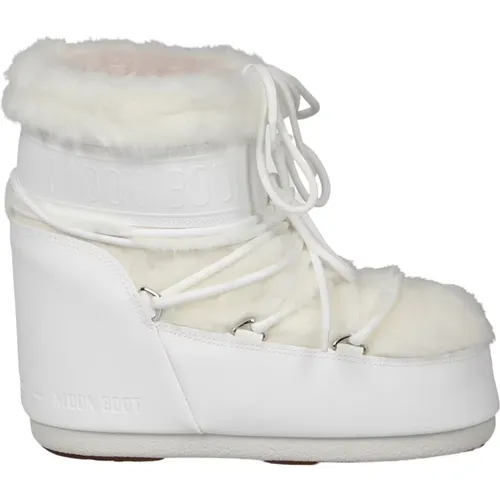 Low Faux-Fur Boots , female, Sizes: 6 UK, 3 UK - moon boot - Modalova