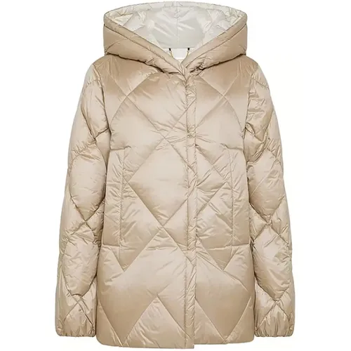 Wendbare Nylon-Kapuzenjacke in Schlammfarbe , Damen, Größe: 2XS - Seventy - Modalova