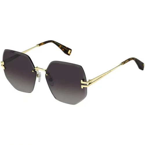 Gold Havana Braun Getönte Sonnenbrille , Damen, Größe: 62 MM - Marc Jacobs - Modalova