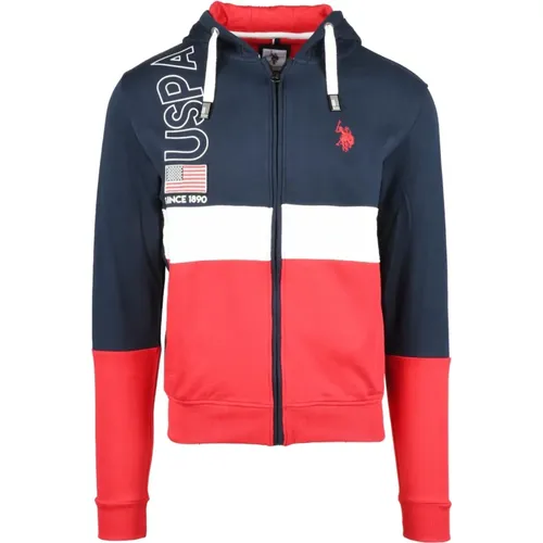 Zip-throughs, male, , Size: S Sweatshirt - U.s. Polo Assn. - Modalova