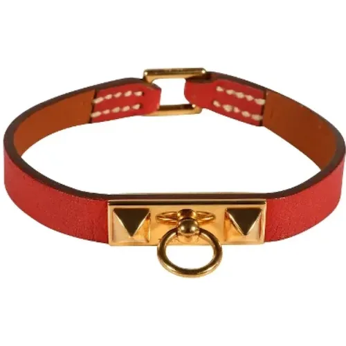 Pre-owned Leather bracelets , female, Sizes: ONE SIZE - Hermès Vintage - Modalova
