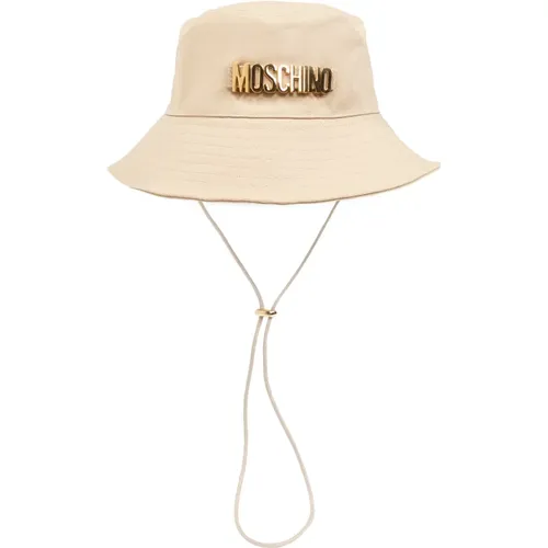 Hats, unisex, , Size: ONE SIZE Bucket hat with logo - Moschino - Modalova