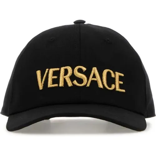 Caps, male, , Size: 59 CM Cotton Baseball Cap - Versace - Modalova