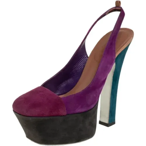 Pre-owned Pumps, female, , Size: 6 US Pre-owned Suede sandals - Yves Saint Laurent Vintage - Modalova