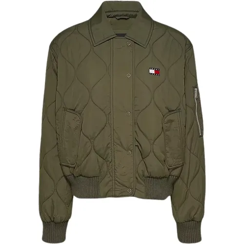 Water Repellent Quilted Bomber Jacket , female, Sizes: S - Tommy Hilfiger - Modalova